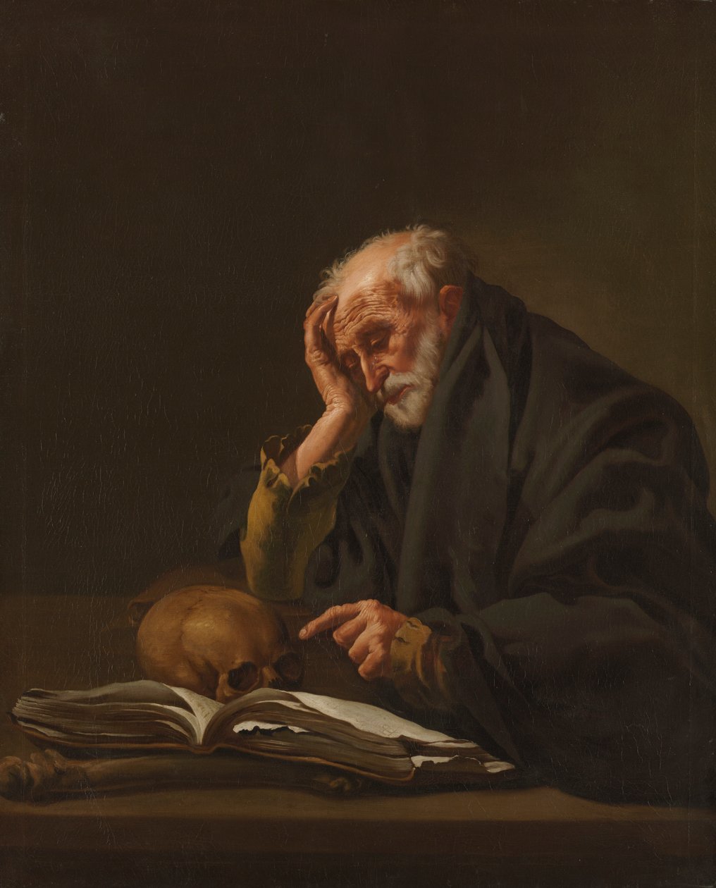Szent Jeromos, Kr. e. 1621. alkotó: Hendrick ter Brugghen