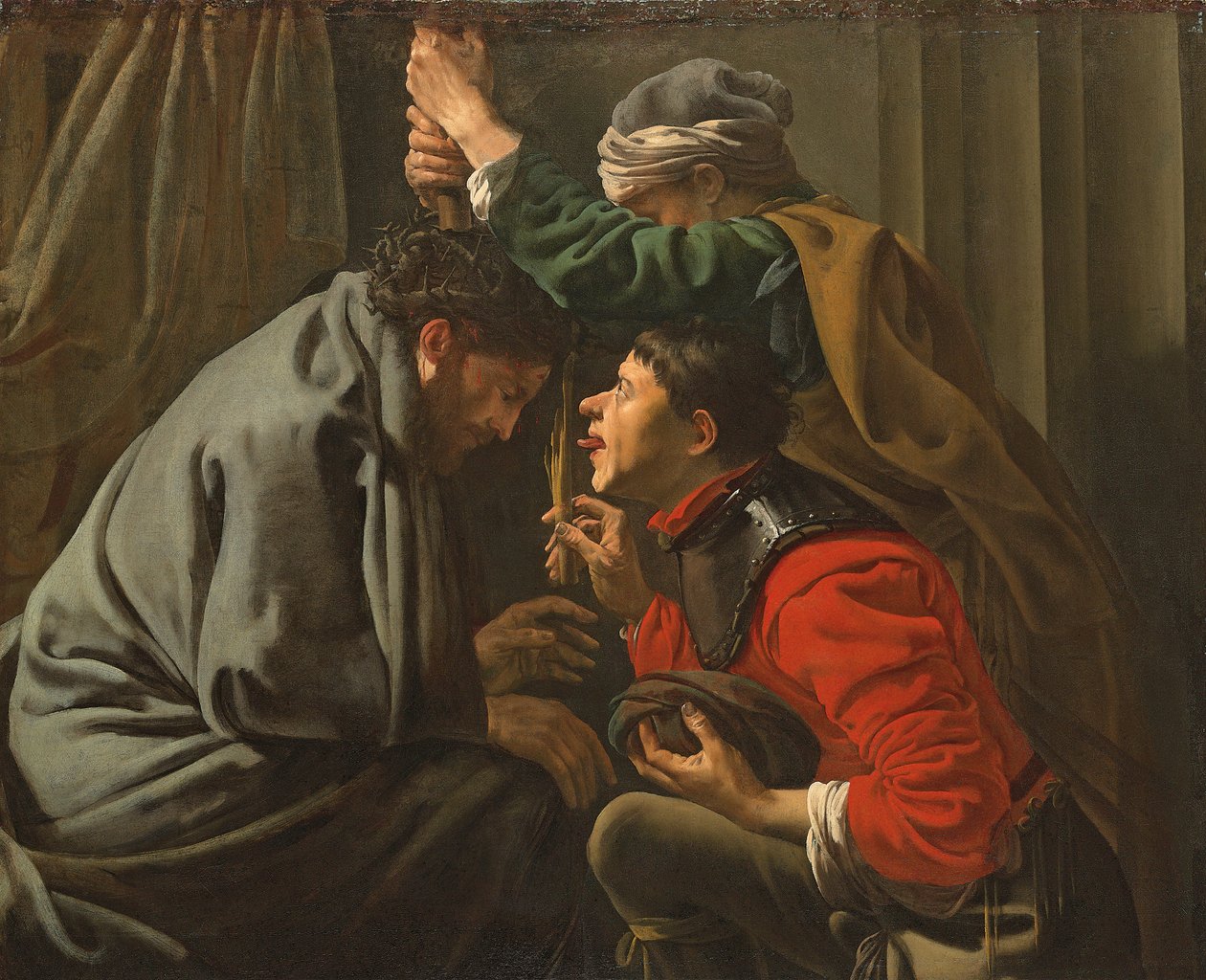 A töviskoronázás és Krisztus kigúnyolása alkotó: Hendrick ter Brugghen