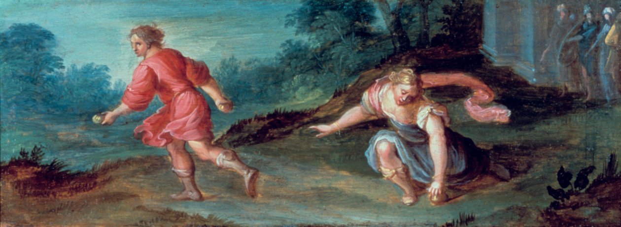 Atalanta és az aranyalmák, c1619. alkotó: Hendrick van Balen