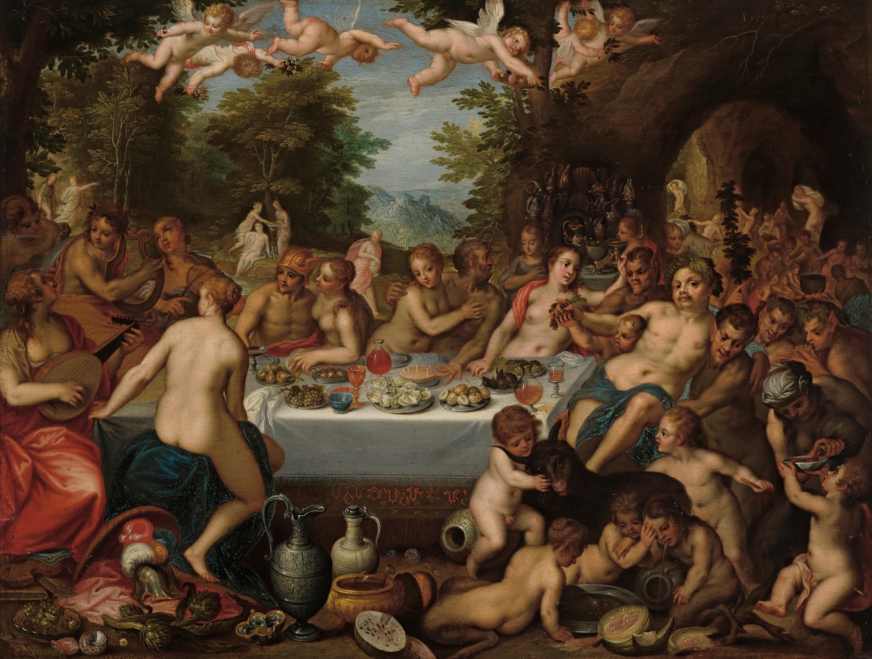 Az istenek ünnepe – Bacchus és Ariadné esküvője (másolat utána) alkotó: Hendrick van Balen der Ältere