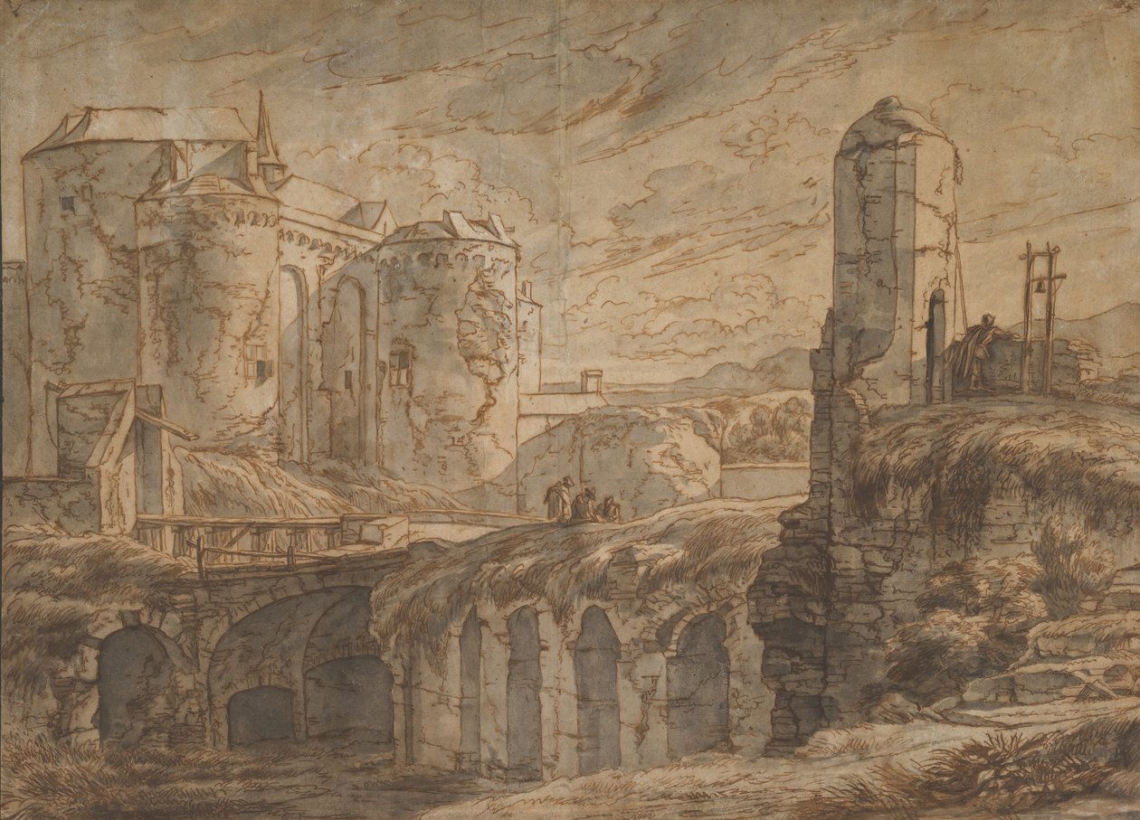 Brugge kapuja Sluisban, 1661. alkotó: Hendrick van Minderhout