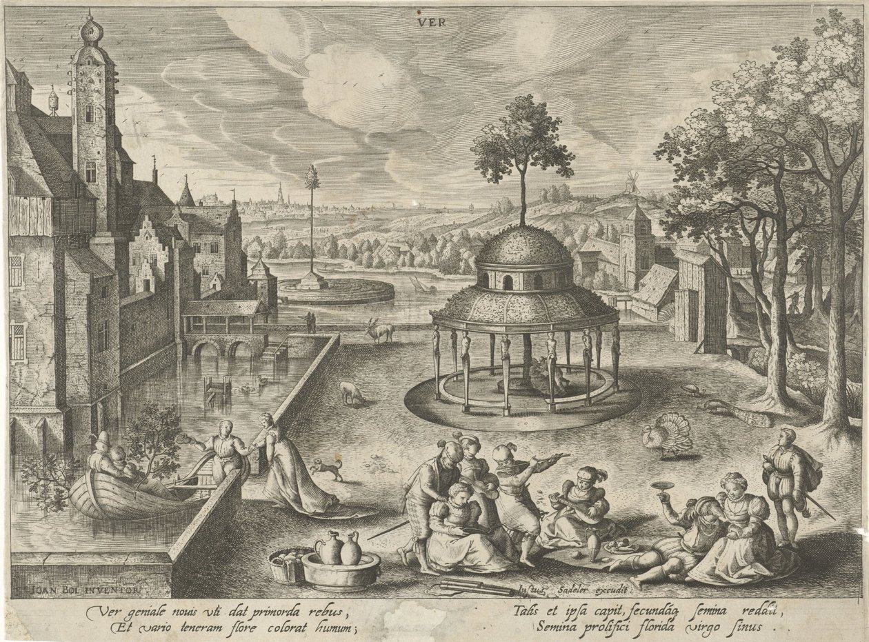Tavaszi Ver (cím az objektumon) A négy évszak (sorozat címe) alkotó: Hendrick van Schoel