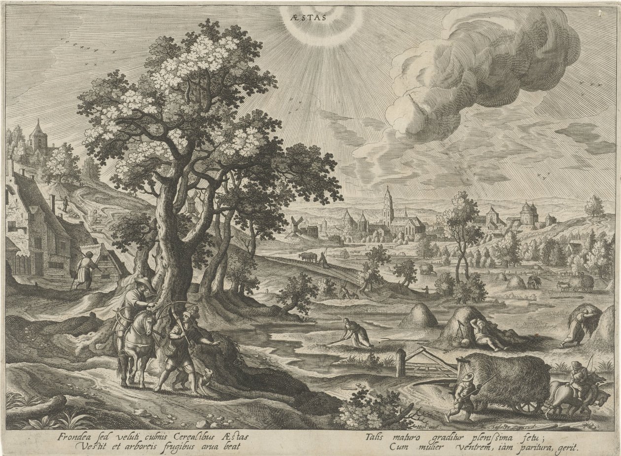 Nyár Aestas (cím a tárgyon) A négy évszak (sorozat címe) alkotó: Hendrick van Schoel