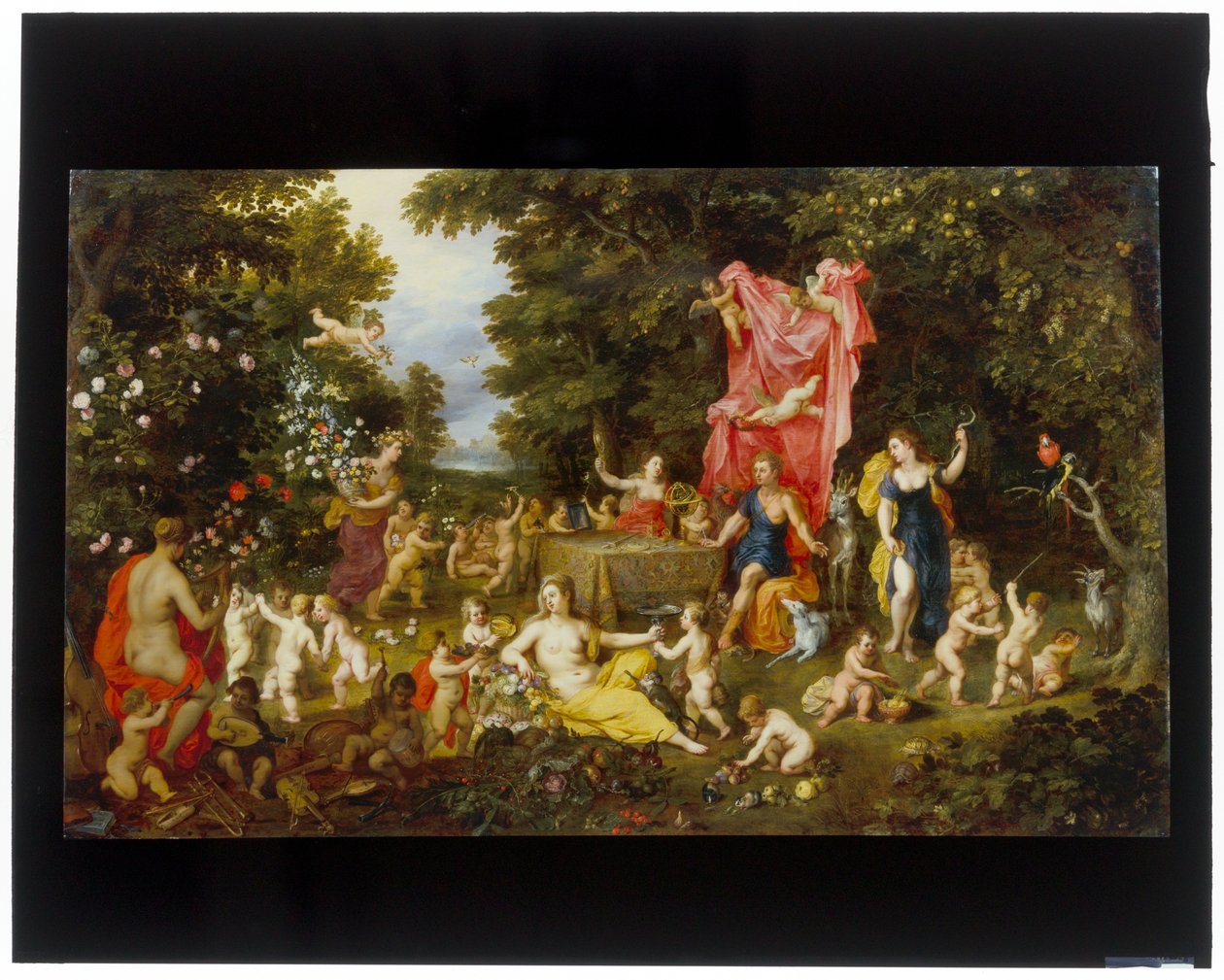 Az öt érzék allegóriája alkotó: Hendrick van and Brueghel Jan (1568 1625) Balen