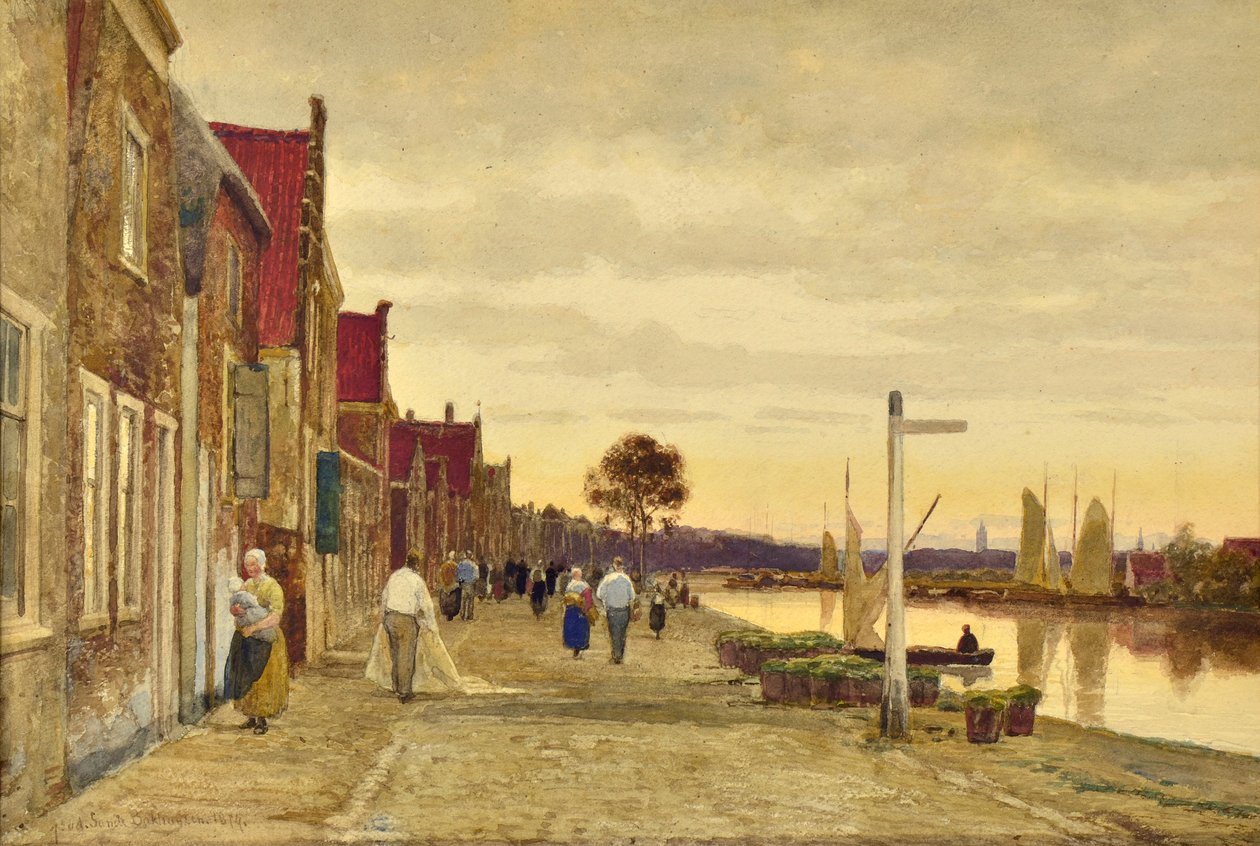 Holland táj alkotó: Hendrick van de Sande Bakhuyzen