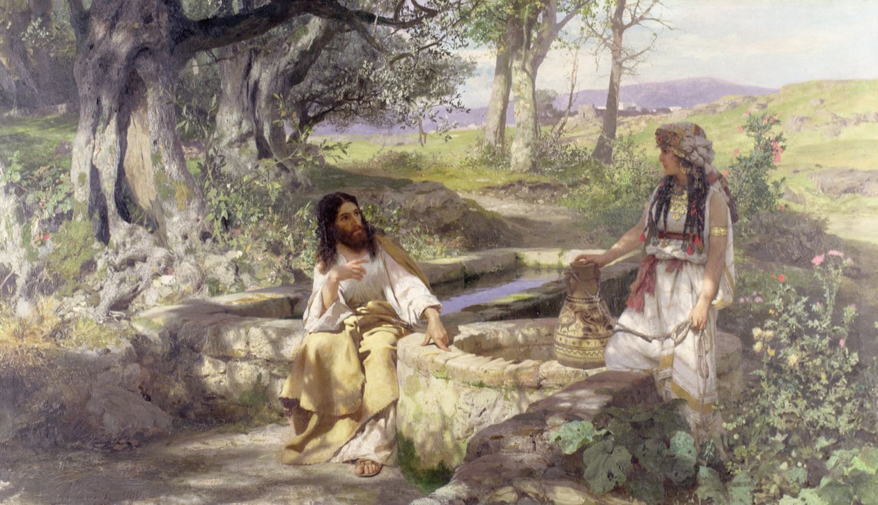 Krisztus és a szamariai asszony, 1890 alkotó: Henryk Siemiradzki