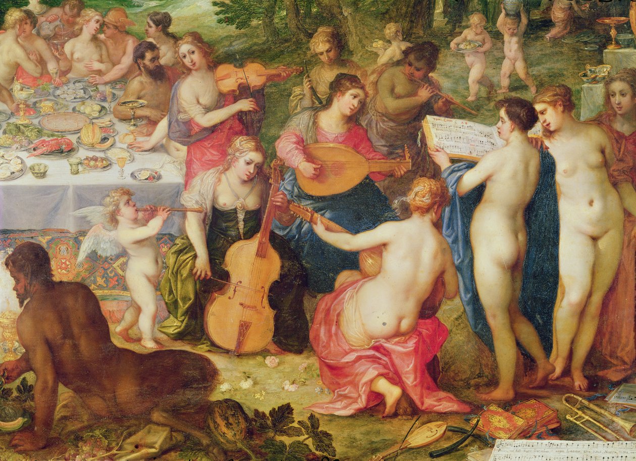 Az istenek lakomája (71720 részlet) alkotó: Hendrik van the Elder Balen