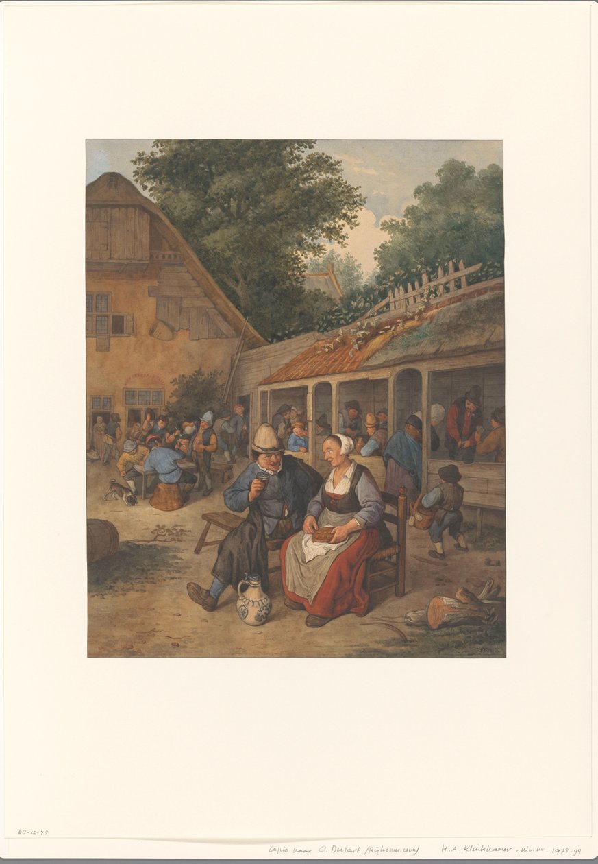 Farmer fogadója alkotó: Hendrik Abraham Klinkhamer