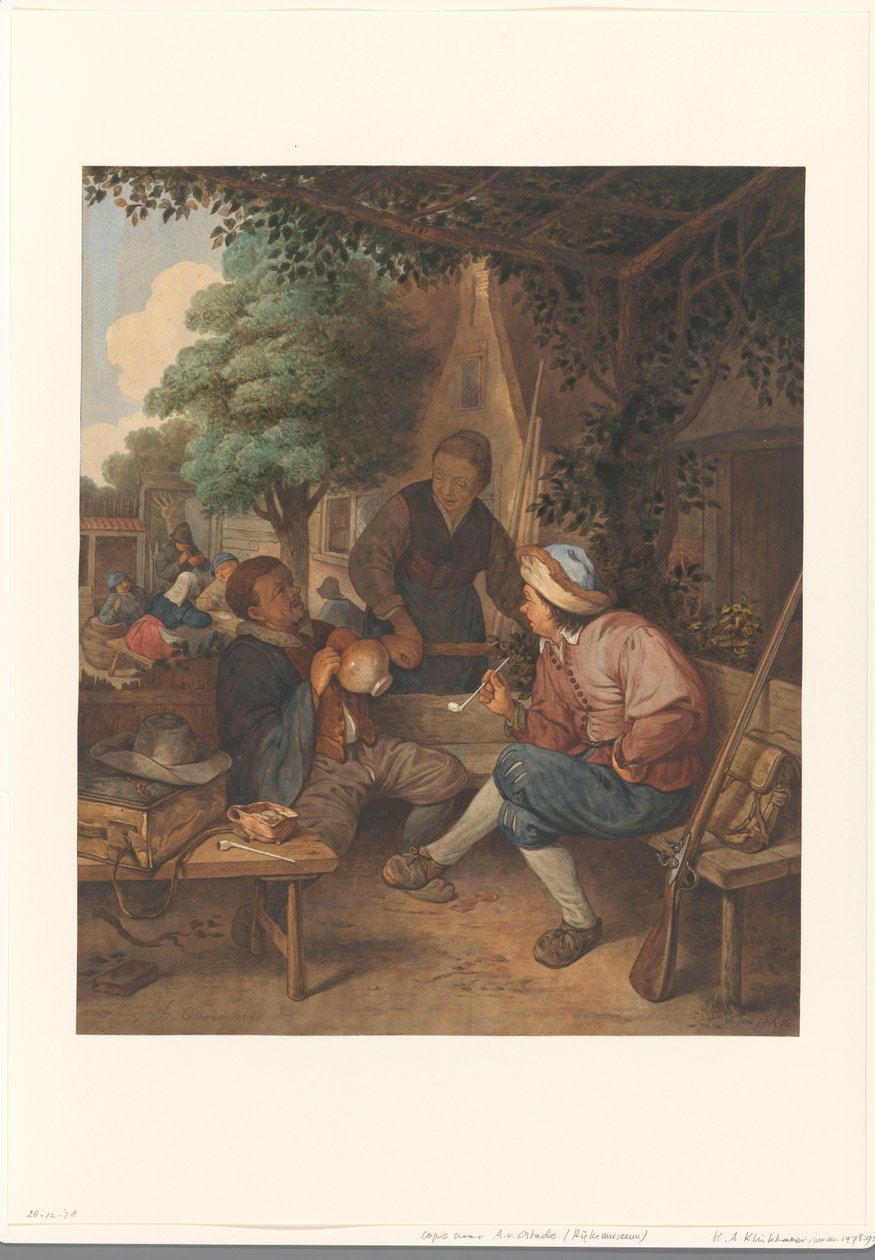 Pihenő utazók alkotó: Hendrik Abraham Klinkhamer