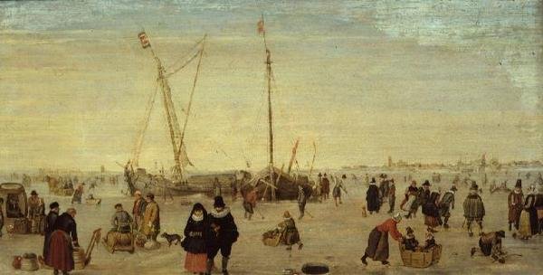 Jelenet a jégen alkotó: Hendrik Avercamp