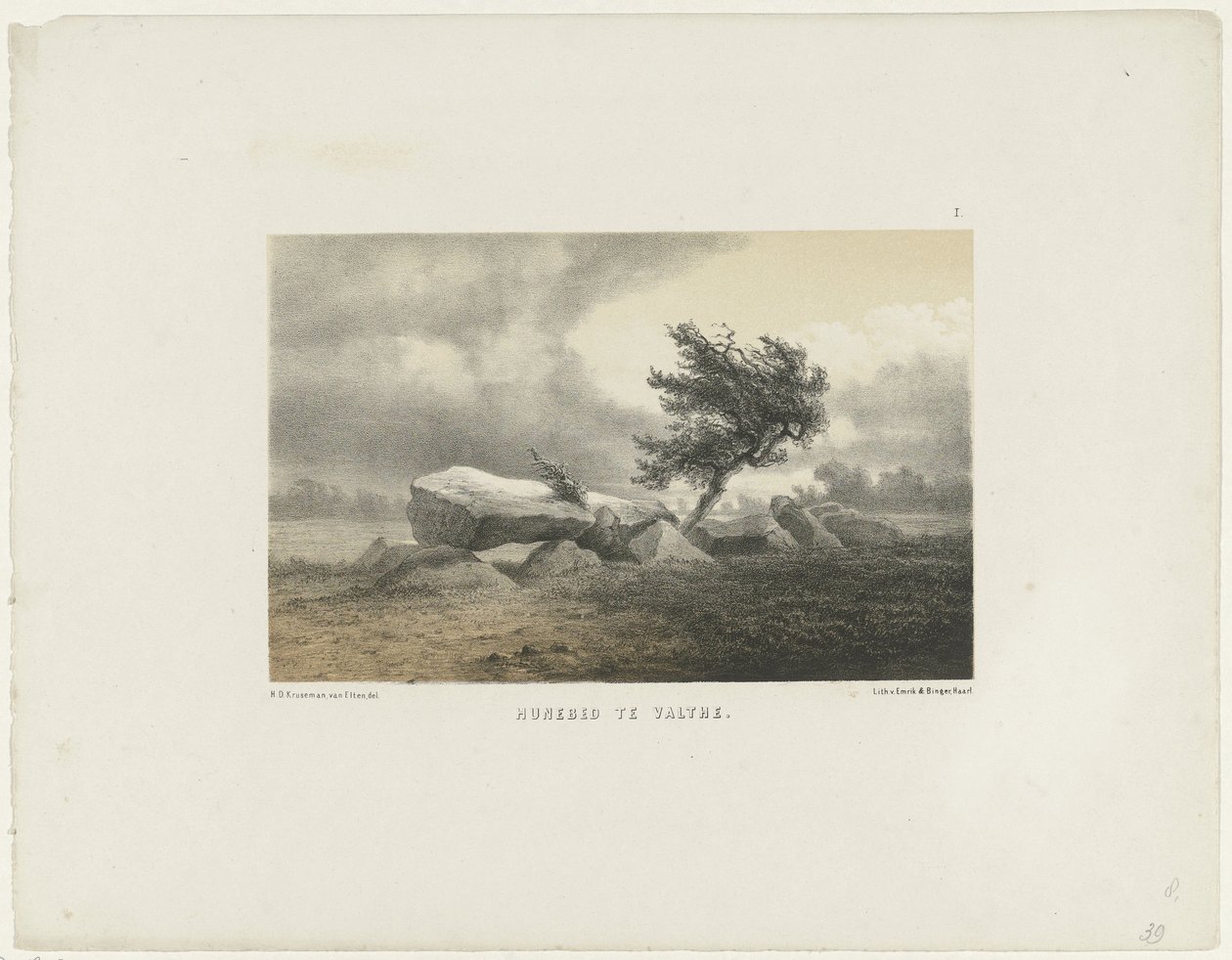 Dolmen in Valthe Dolmen in Valthe (cím a tárgyon) alkotó: Hendrik Dirk Kruseman van Elten