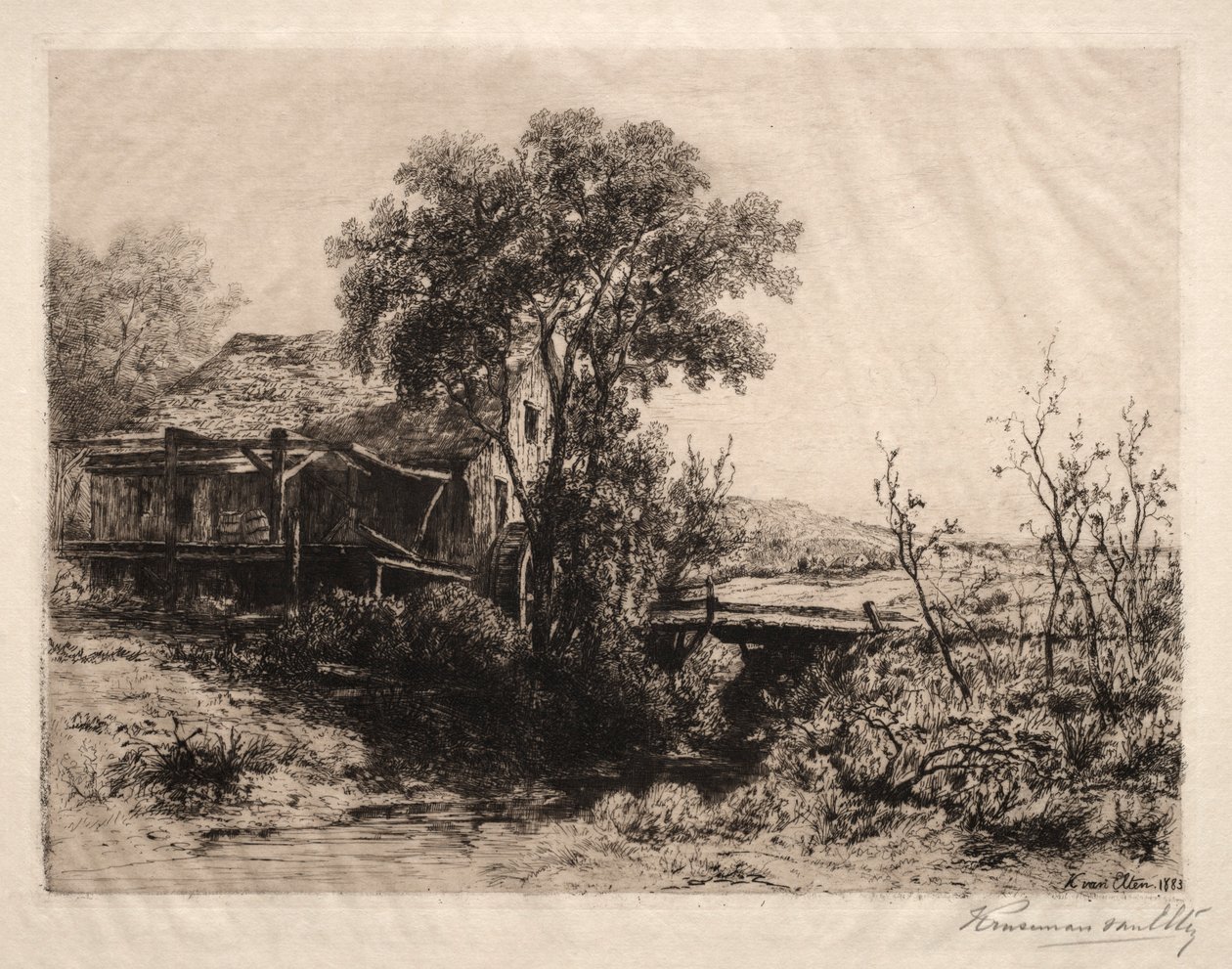 Az elhagyott malom, 1883. alkotó: Hendrik Dirk Kruseman van Elten