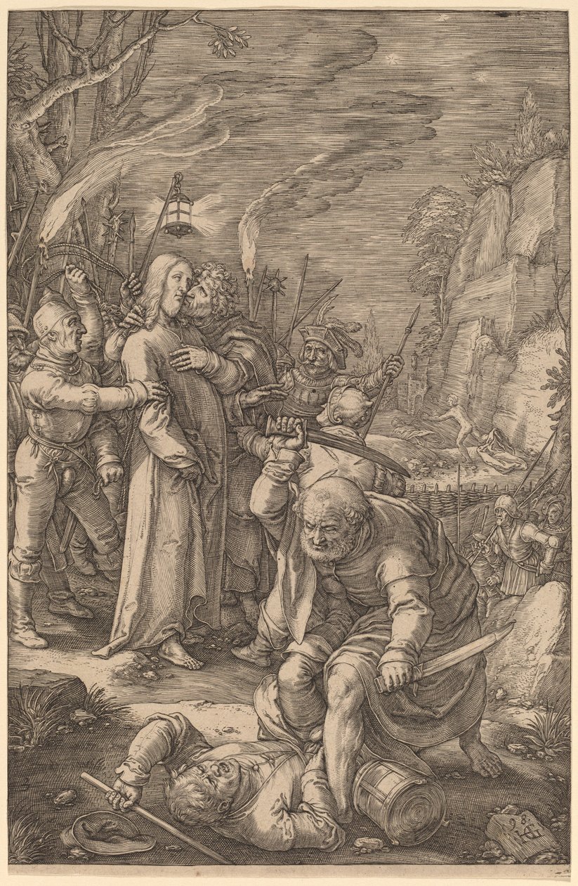 Krisztus fogságba esett alkotó: Hendrik Goltzius