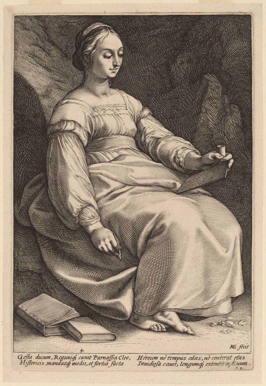 Clio alkotó: Hendrik Goltzius
