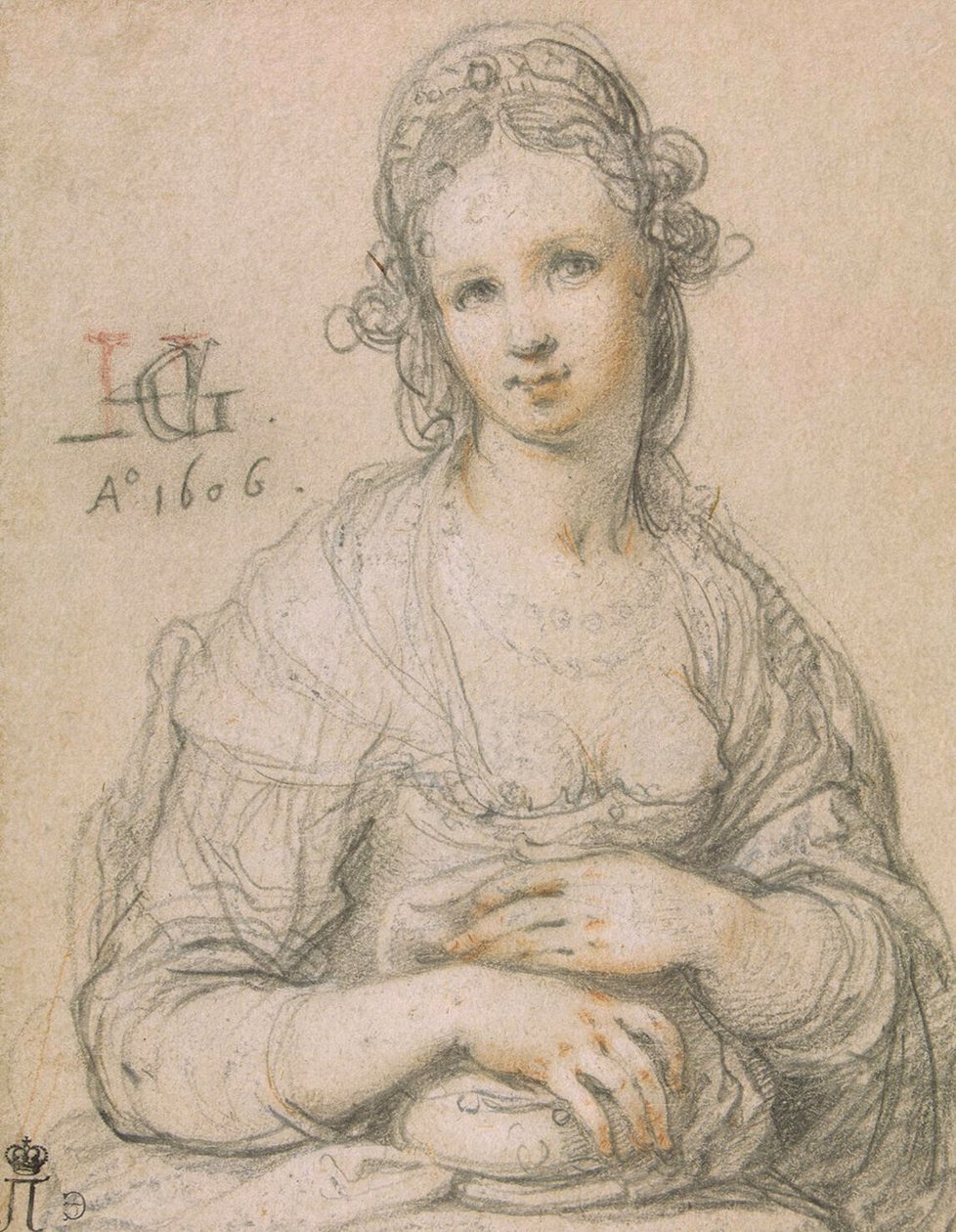 udvarhölgy, 1606 alkotó: Hendrik Goltzius
