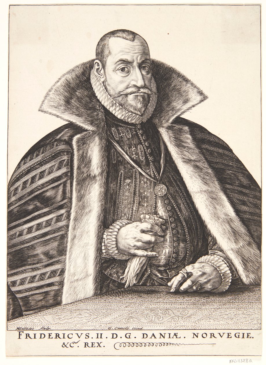 Dán: II. Frederik, Dánia és Norvégia királya alkotó: Hendrik Goltzius