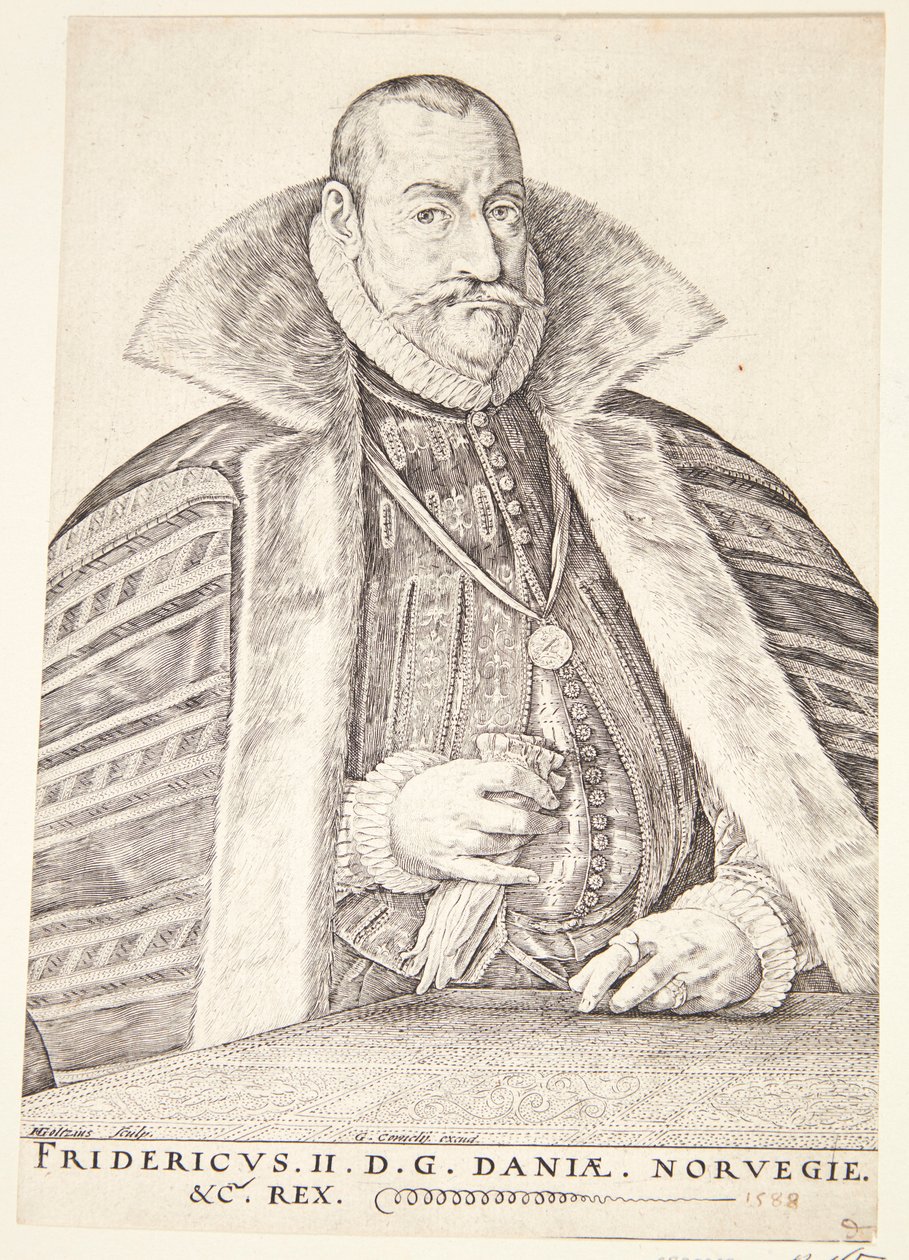 Dán: II. Frederik, Dánia és Norvégia királya alkotó: Hendrik Goltzius