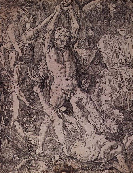 Herkules és Kákusz alkotó: Hendrik Goltzius