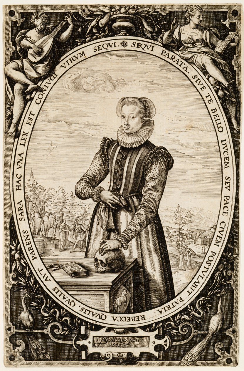Josina Hamels, 1589 (tinta papíron) alkotó: Hendrik Goltzius