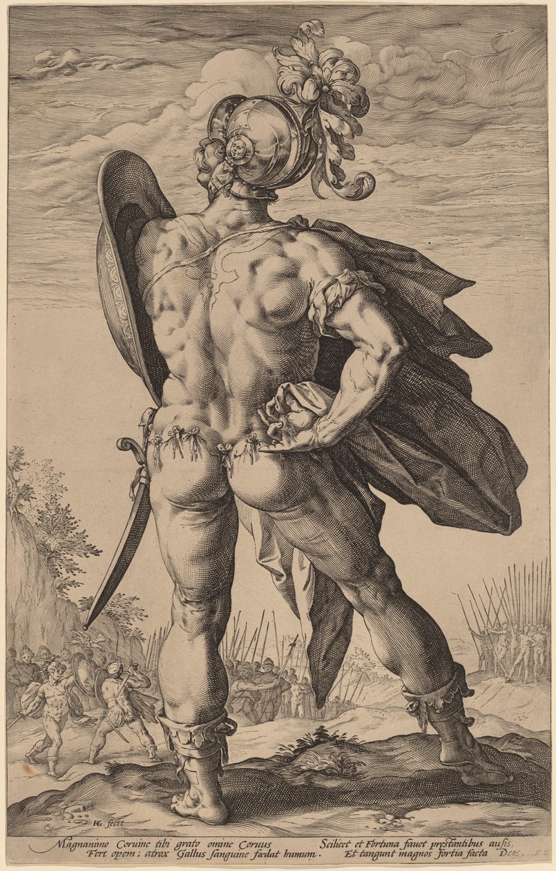 Marcus Valerius Corvus alkotó: Hendrik Goltzius
