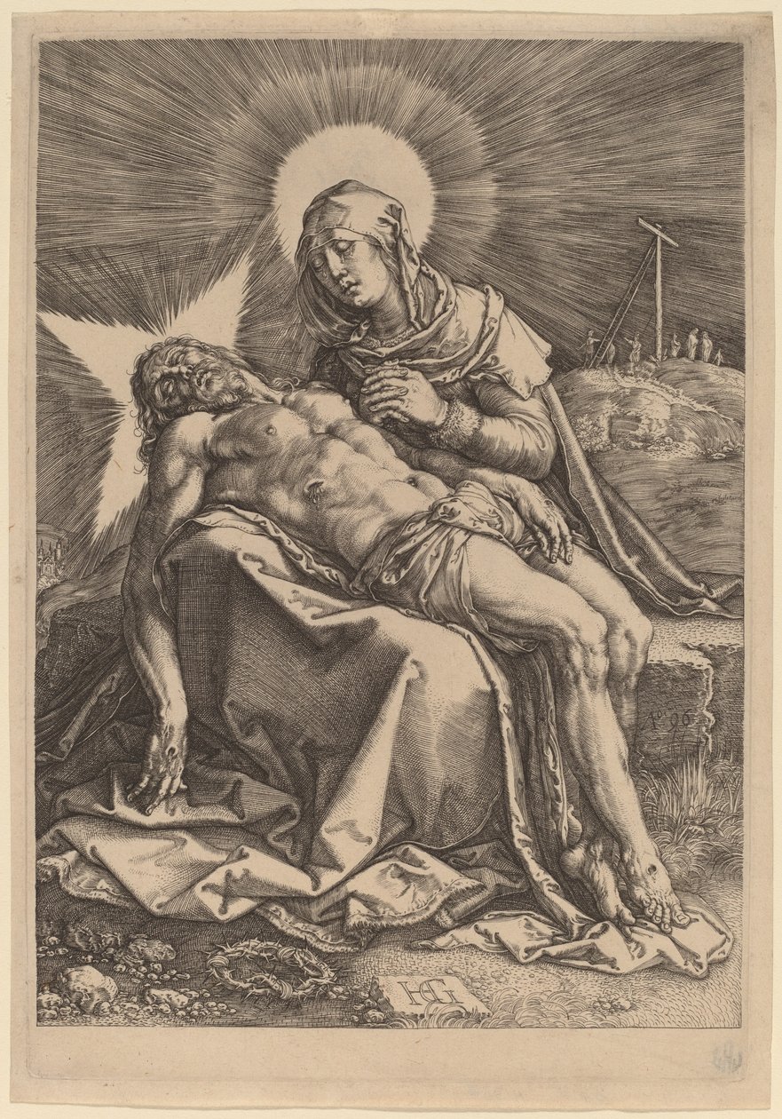 Pietà (A szomorú szűz a halott Krisztussal az ölében) alkotó: Hendrik Goltzius