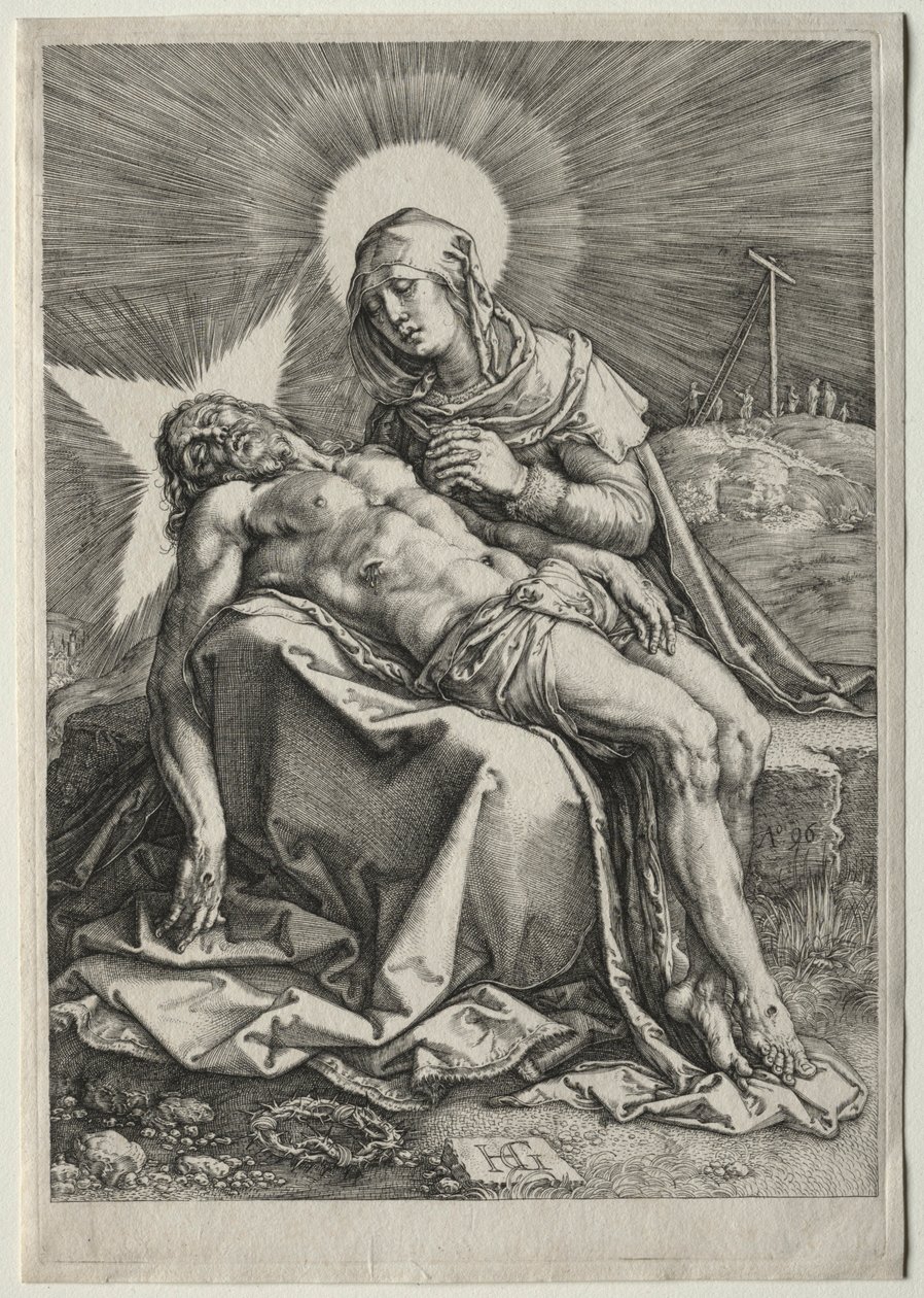 Pieta, 1596. alkotó: Hendrik Goltzius