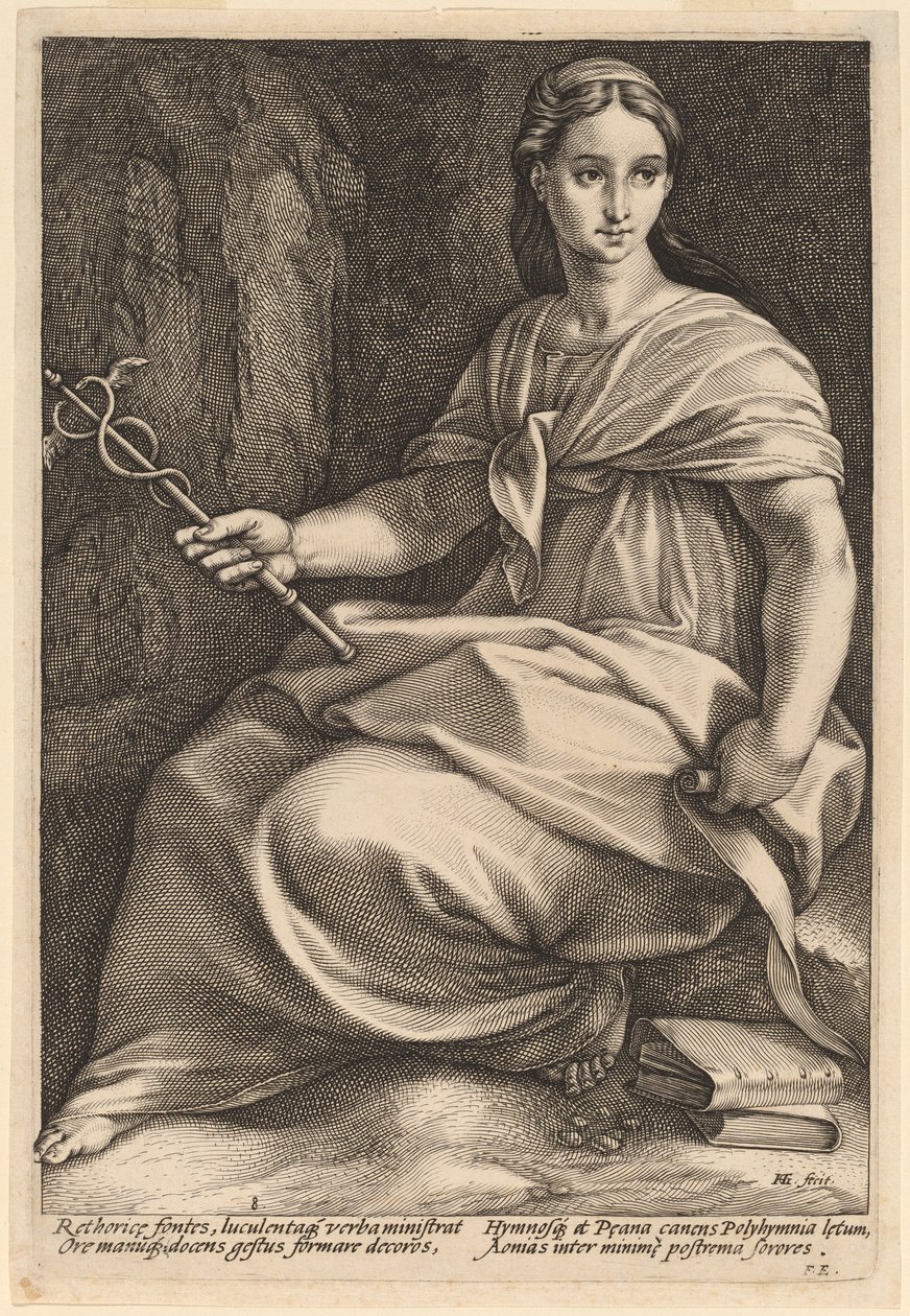Polihimnia alkotó: Hendrik Goltzius