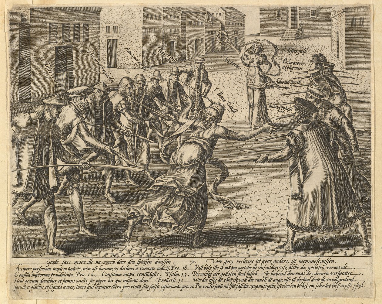 A törvénnyel való visszaélések, 7.n.d. tábla. alkotó: Hendrik Goltzius