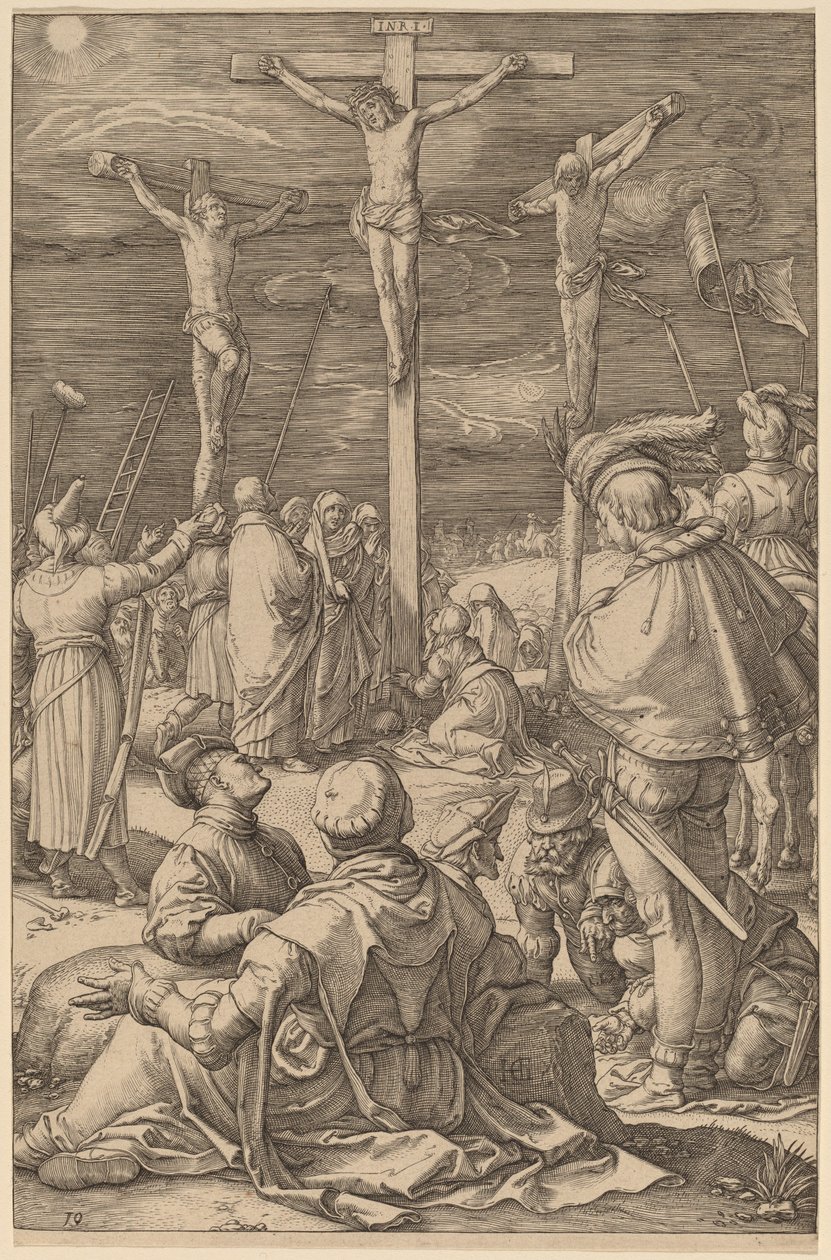 A keresztre feszítés alkotó: Hendrik Goltzius