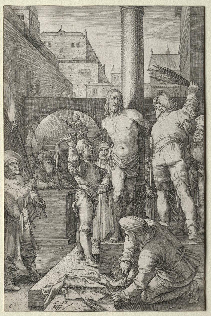 A korbácsolás a szenvedélyből. alkotó: Hendrik Goltzius