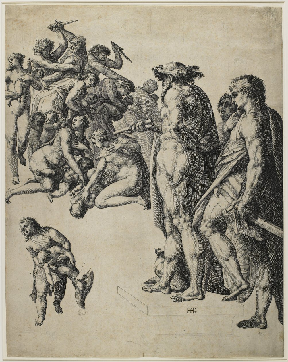 Az ártatlanok lemészárlása, 1584 körül alkotó: Hendrik Goltzius