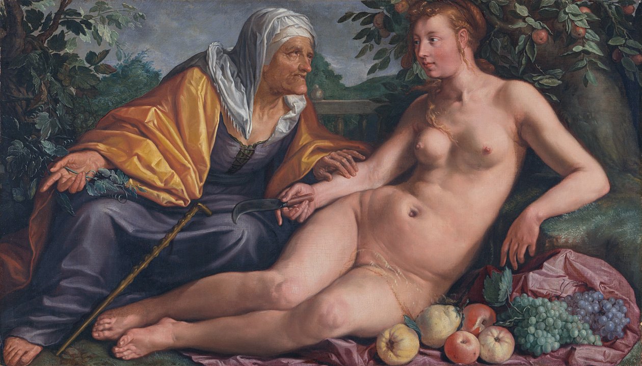 Vertumnus és Pomona alkotó: Hendrik Goltzius