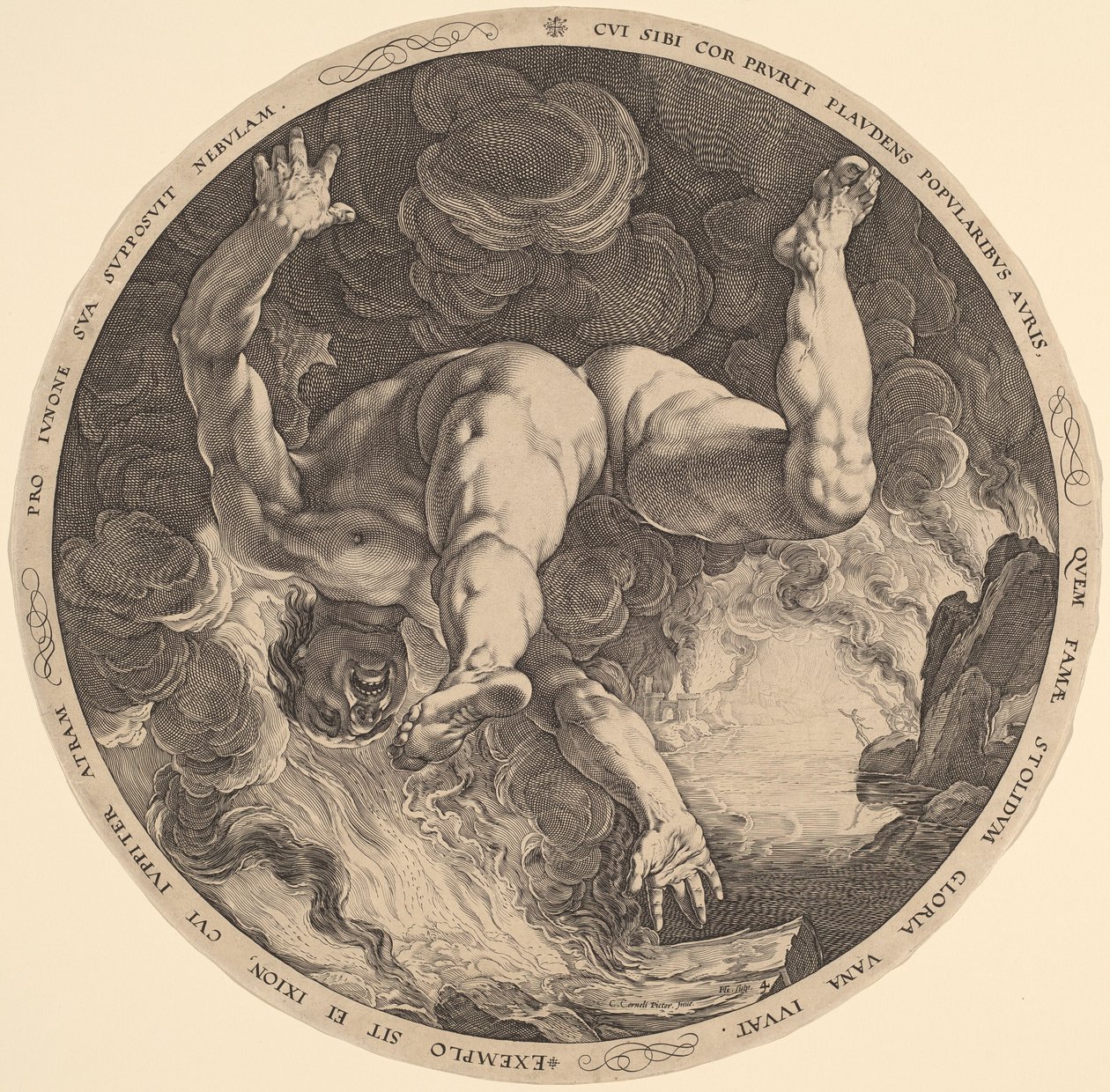 Ixion alkotó: Hendrik Goltzius, after Cornelis Cornelisz van Haarlem