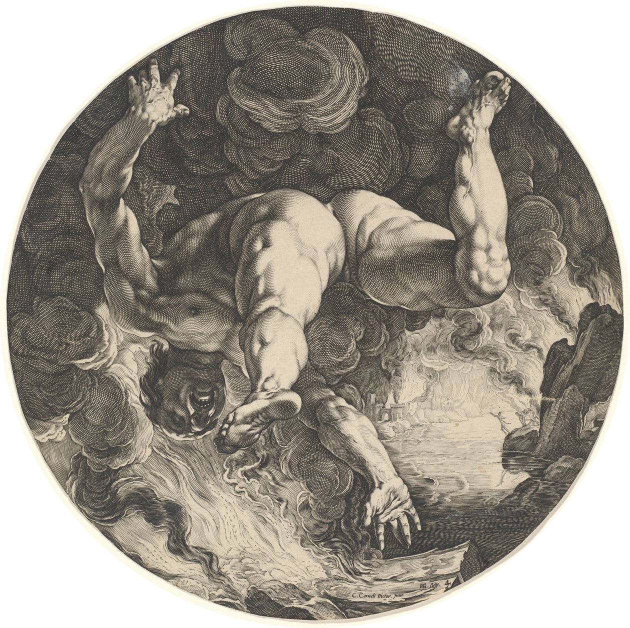 Ixion alkotó: Hendrik Goltzius after Cornelis Cornelisz van Haarlem