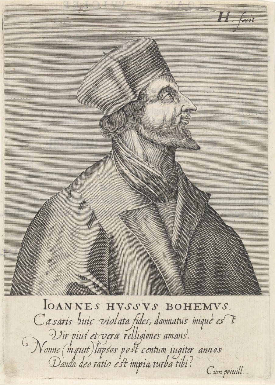 Husz János portréja, 1599 alkotó: Hendrik Hondius the Elder