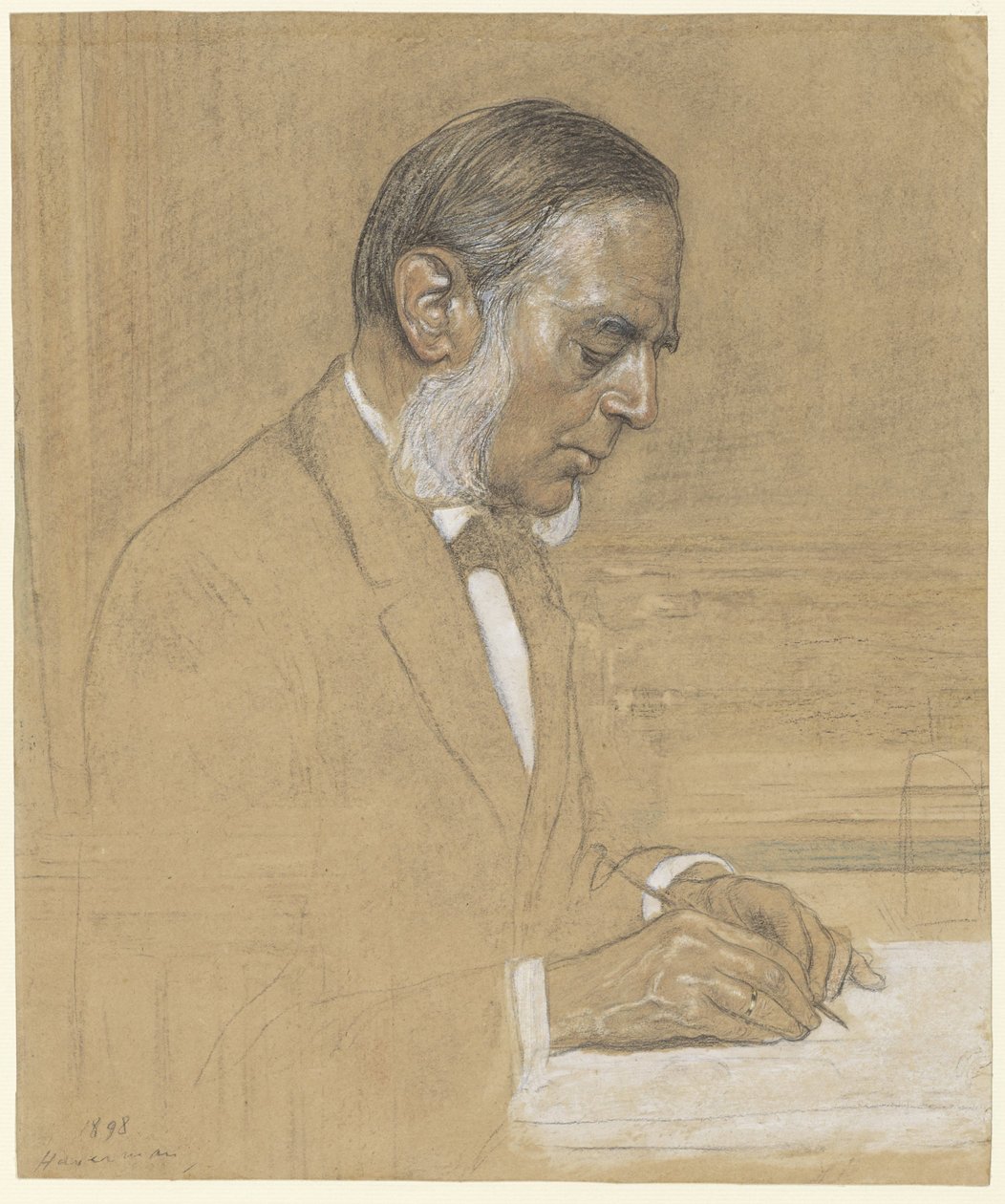 Sjoerd Anne Vening Meisz portréja alkotó: Hendrik Johannes Haverman