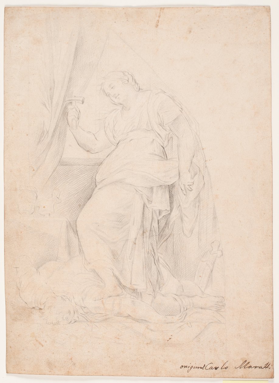 Jael megöli Siserát. Tanulmány Carlo Maratti kompozíciója után (Mezzetti, 345. o., 150. sz.) alkotó: Hendrik Krock