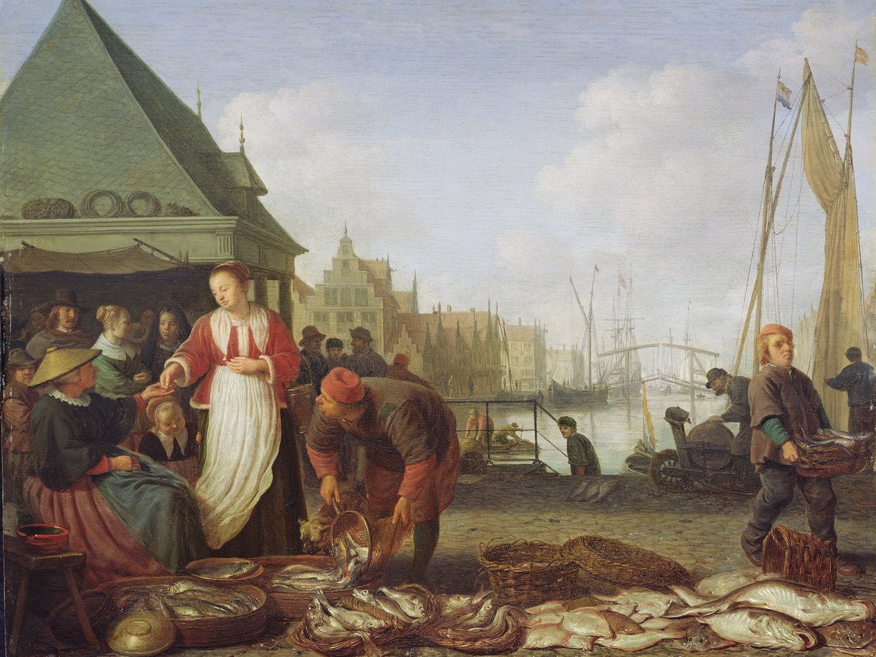 A rotterdami halpiac (olaj tölgy panelen) alkotó: Hendrik Martensz Sorgh