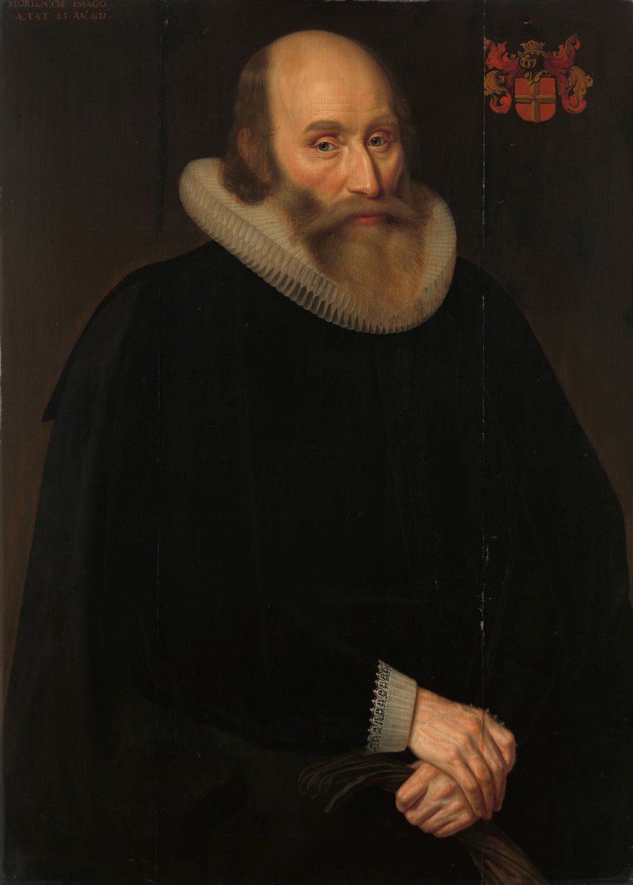 Antonius Antonides van der Linden, amszterdami orvos portréja alkotó: Hendrik Meerman
