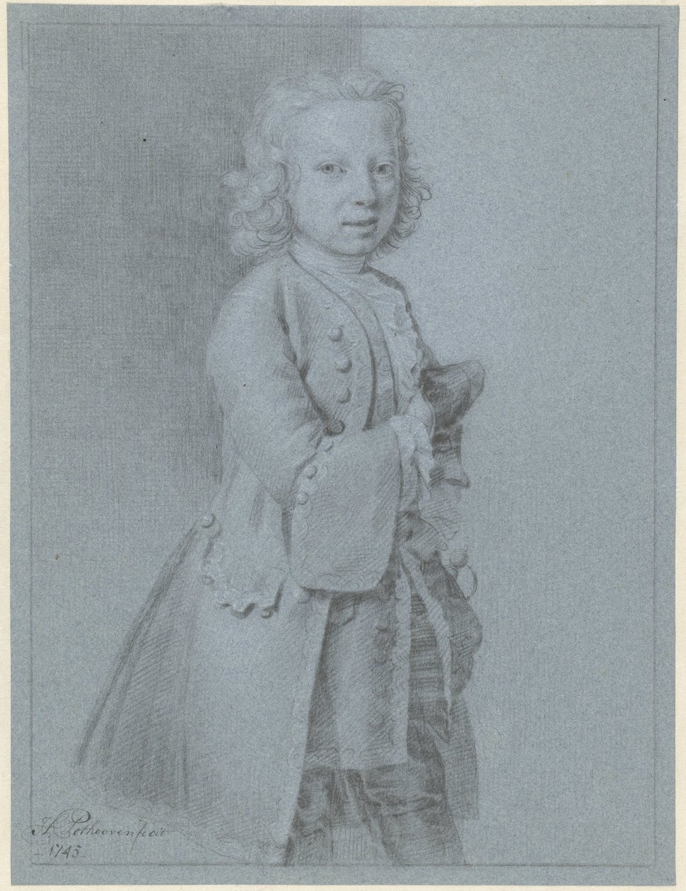Egy álló fiú portréja alkotó: Hendrik Pothoven