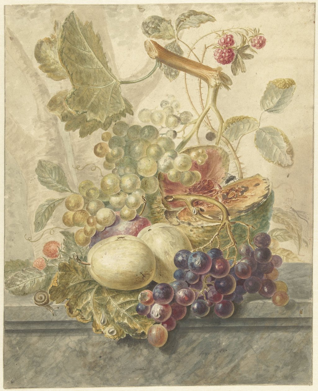 Csendélet gyümölccsel alkotó: Hendrik Schwegman