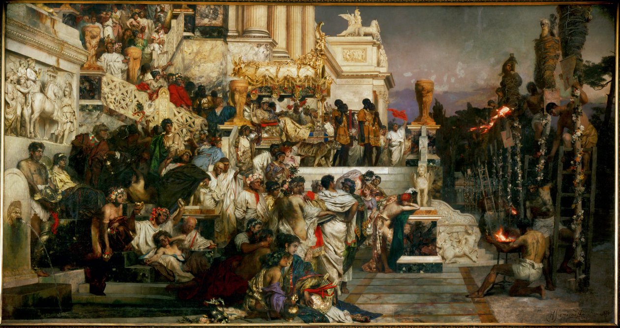 Néró fáklyái alkotó: Hendrik Siemiradzki