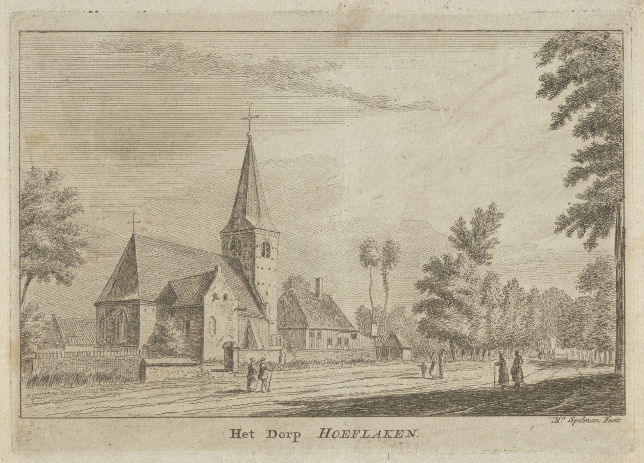 Kilátás Hoevelakenre The Village Hoeflaken (cím az objektumon) alkotó: Hendrik Spilman