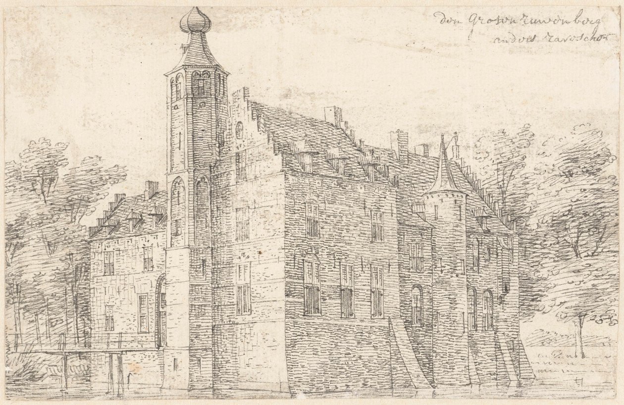 A kastély de Grote Ruwenberg St. Michielsgestel közelében alkotó: Hendrik Spilman