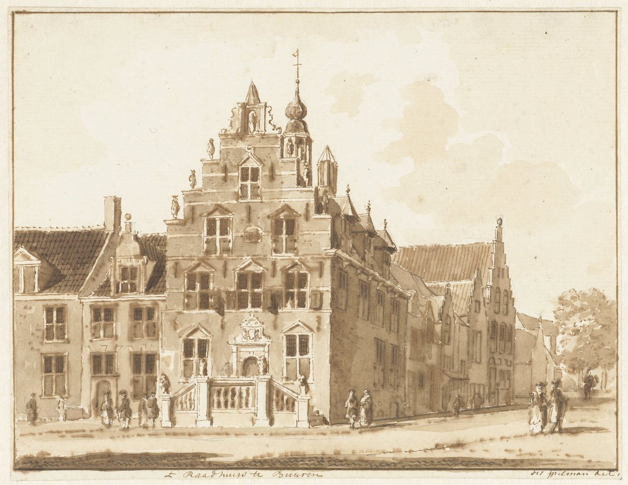 Buren városháza alkotó: Hendrik Spilman