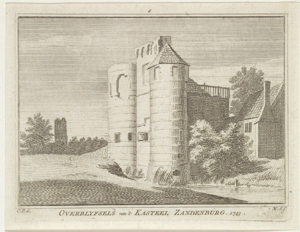 Zandenburg várának romja, Veere 