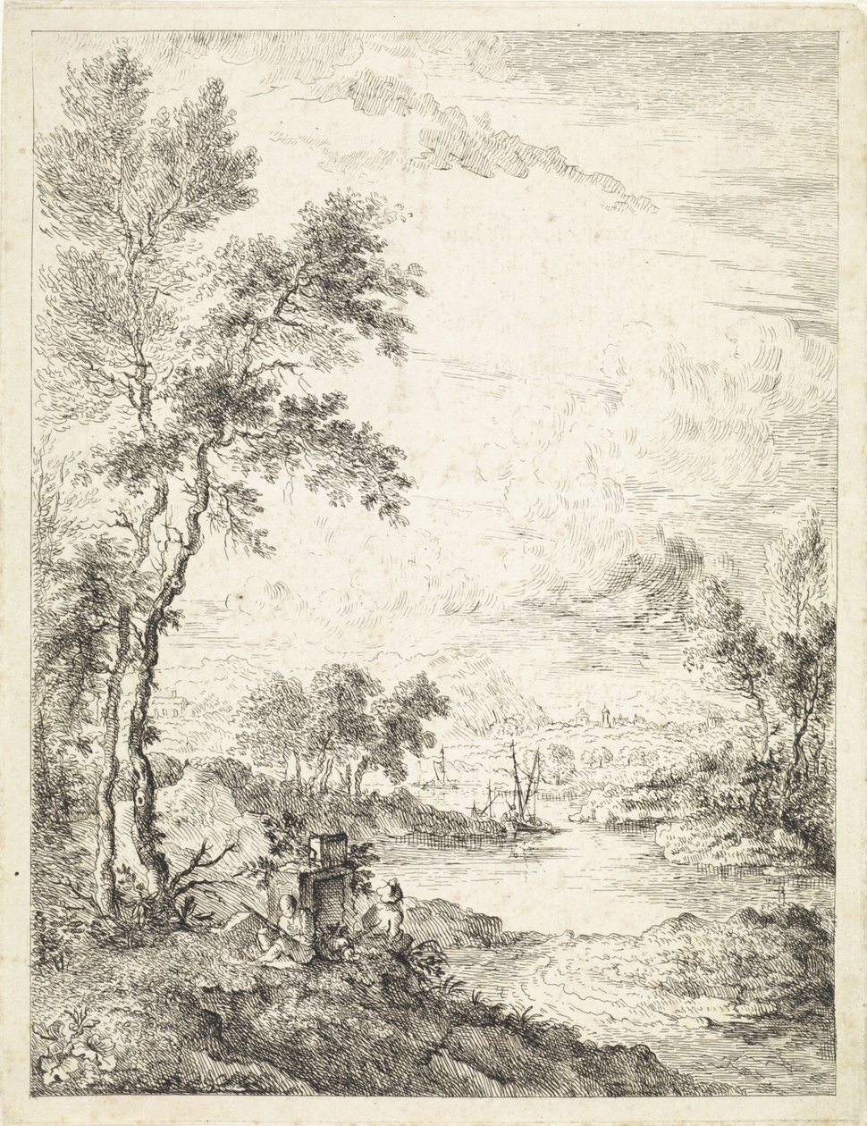 Táj egy folyóval alkotó: Hendrik Tavenier
