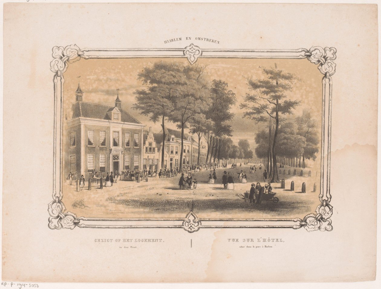 Kilátás egy haarlemi szállodára Kilátás a den Hout-i szállásra (cím az objektumon) Haarlem és környéke (a sorozat címe az objektumon) alkotó: Hendrik Wilhelmus Last