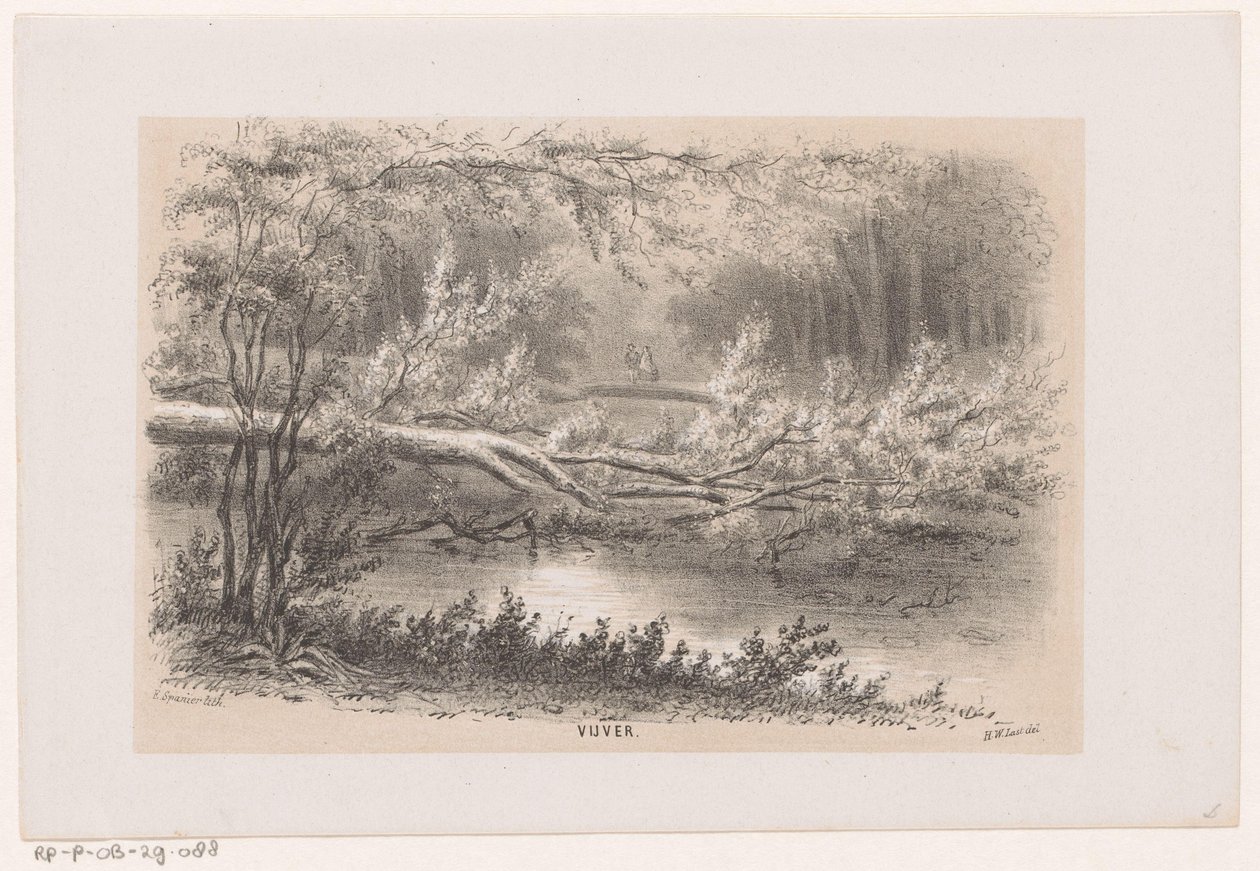 Fa kitört, az 1860. május 28-i vihar után Tó (cím az objektumon) Tíz litografált vázlatot tartalmazó album, amely a pusztulás Tooneelenjét ábrázolja, akit felkavart az 1860. május 28-i vihar a Gravenhaagsche Boschban, Scheveningenben stb. alkotó: Hendrik Wilhelmus Last