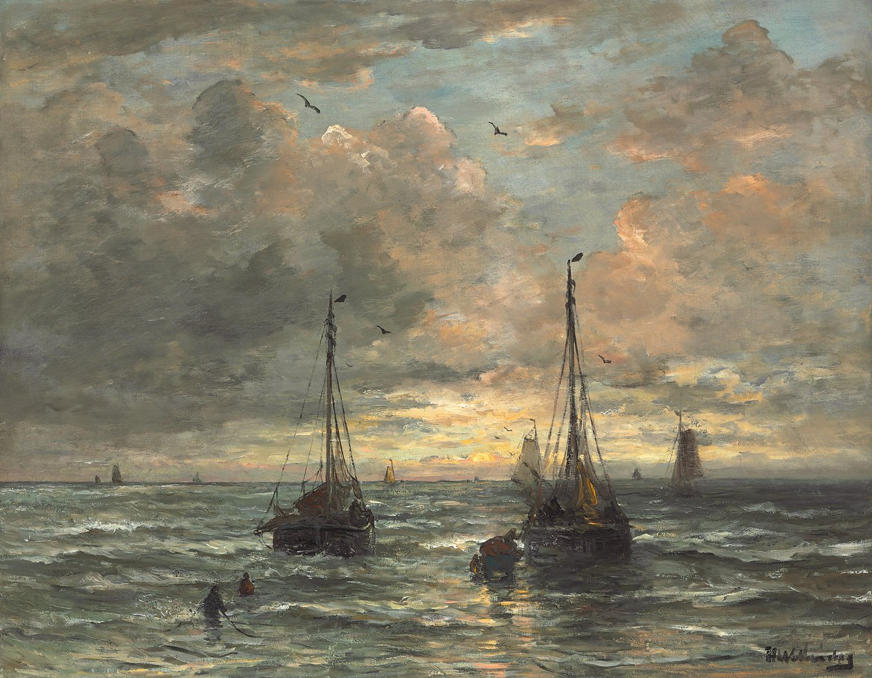 A halászflotta visszatérése alkotó: Hendrik Willem Mesdag